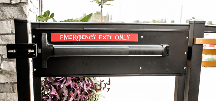 emergency push bar installation in Larkfield-Wikiup